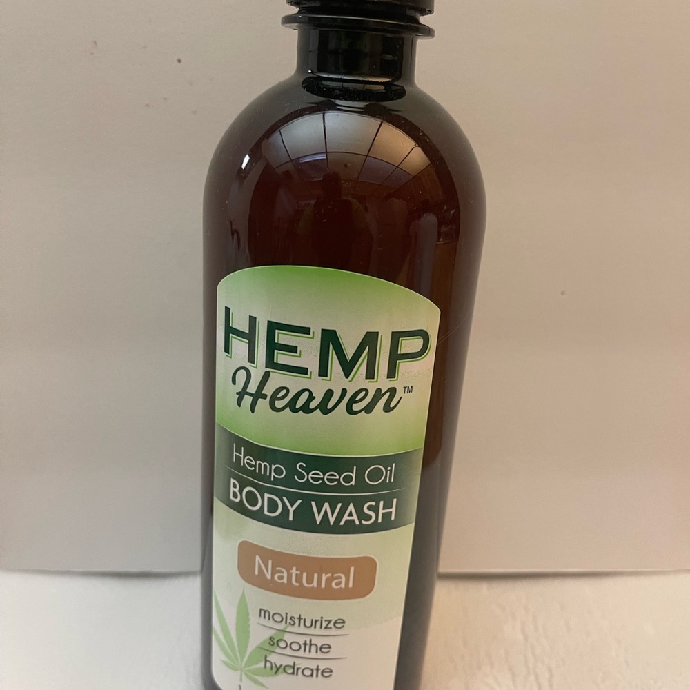 Hemp Heaven Natural Hemp Seed Body Wash 16 Oz/Moisturize/Soothe/Hydrate New